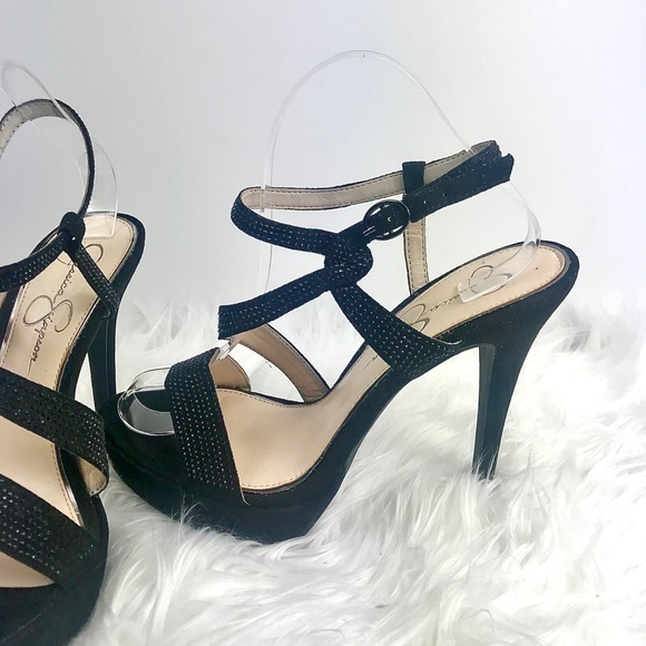 JESSICA SIMPSON Brigid Strappy Heels, Size 9M - Picture 1 of 8